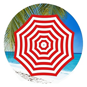 Plážová osuška kruh Slunečník průměr 150 cm - zobrazit detaily