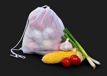 1ks EKOPYTLÍK na potraviny - sítový sáček  na pečivo, zeleninu, ovoce 30 x 35 cm
