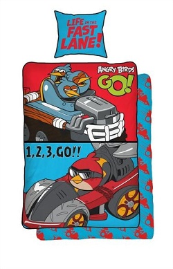 Povlečení bavlna - Angry Birds GO 140x200,70x90 cm 