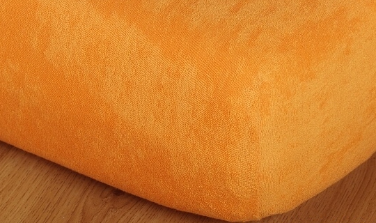 Prostěradlo froté vyšší matrace 90x220 cm pomeranč