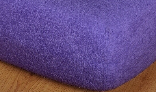 Prostěradlo froté na masážní lůžko 60x190 cm purpur