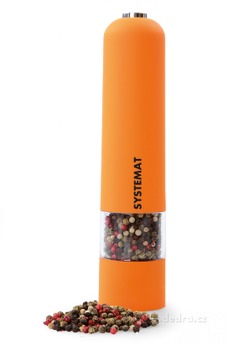 XXL el. mlýnek s LED osvětlením oranžový,v.: 22 cm na 4 tuž. baterie - zobrazit detaily