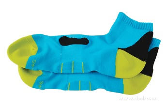 Sportovní ponožky pohodlné velikost 42-46 modro-zeleno-černé - zobrazit detaily