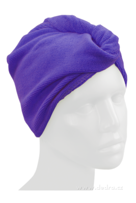 2 ks turban na vysoušení vlasů levandulový  - zobrazit detaily