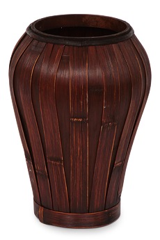 Váza z bambusové dýhy mahagonová  - zobrazit detaily