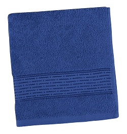 Froté ručník proužek 50x100 cm tm.modrá