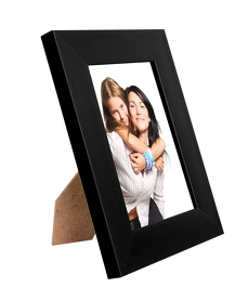 Dřevěný fotorámeček černý na foto 9 x 13 cm  - zobrazit detaily
