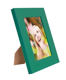 Dřevěný fotorámeček tmavě zelený s patinou na foto 9 x 13 cm  - zobrazit detaily