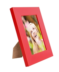 Dřevěný fotorámeček červený na foto 9 x 13 cm  - zobrazit detaily