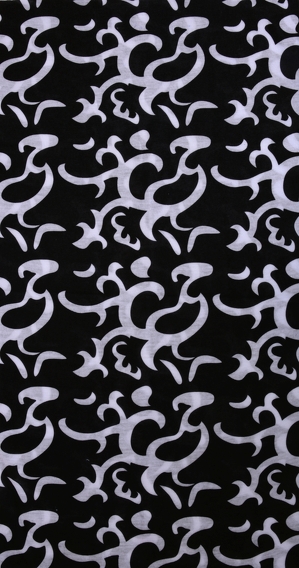 Multifunkční šátek černý s ornamenty  - zobrazit detaily