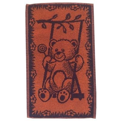 Dětský ručník Medvídek 30x50 cm oranžovomodrý