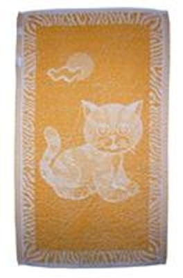 Dětský ručník Kotě okrové 30x50 cm 
