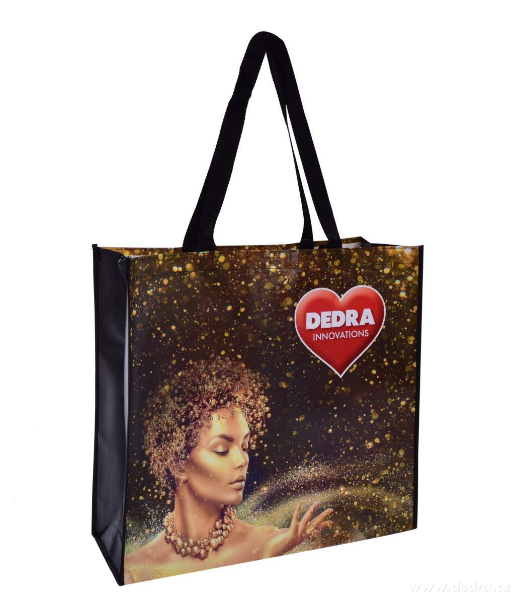 Citybag textilní taška s gold laminací š. 46 x h. 15 x v. 43 cm