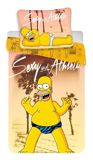 Povlečení Simpsons Homer beach 140x200,70x90 cm - zobrazit detaily