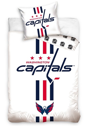 Povlečení NHL Washington Capitals 70x90,140x200 cm white <br>845 Kč/1 ks