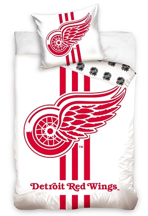 Povlečení NHL Detroit Red Wings 70x90,140x200 cm white <br>845 Kč/1 ks