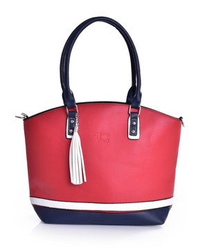 TRINITY kabelka z ekokůže červeno-bílo-modrá - zobrazit detaily