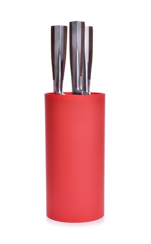 Tyčinkový stojan na nože CARBONIT červený - zobrazit detaily