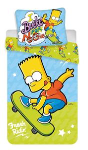 Povlečení Simpsons Bart skate 140x200,70x90 cm - zobrazit detaily