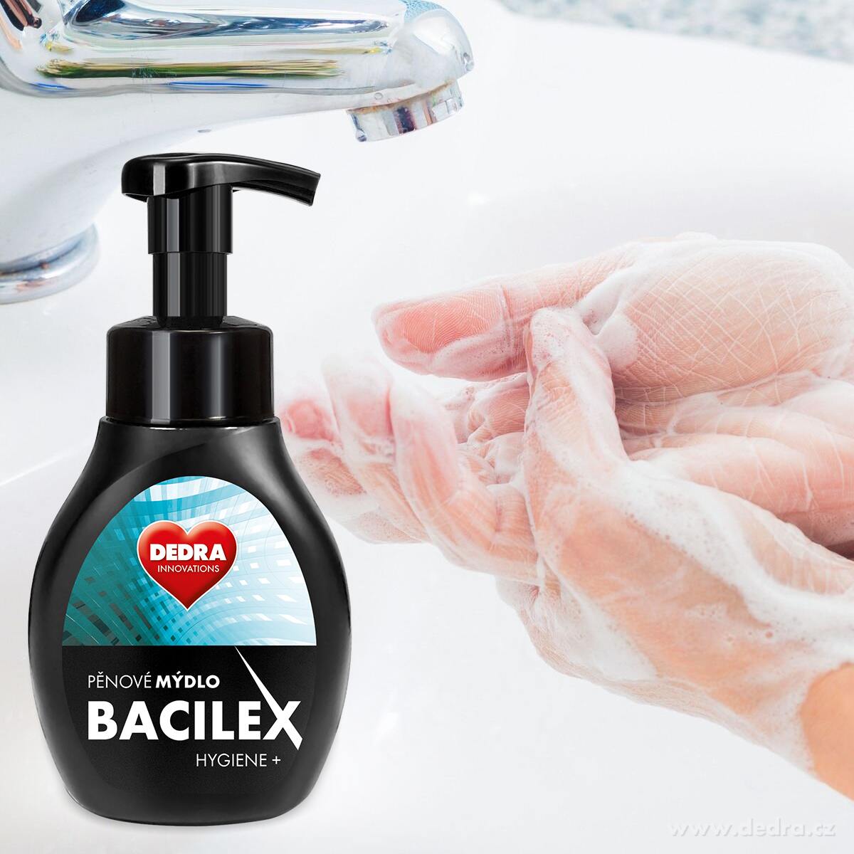 Pěnové mýdlo s antibakteriální přísadou BACILEX HYGIENE+ 1