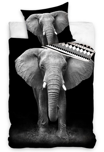 Povlečení Slon Africký 140x200,70x90 cm 