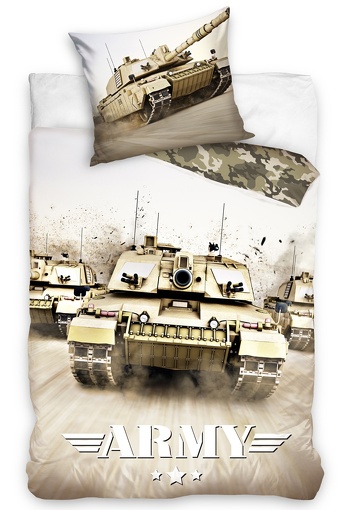 Bavlněné povlečení Tank Army 140x200,70x90 cm