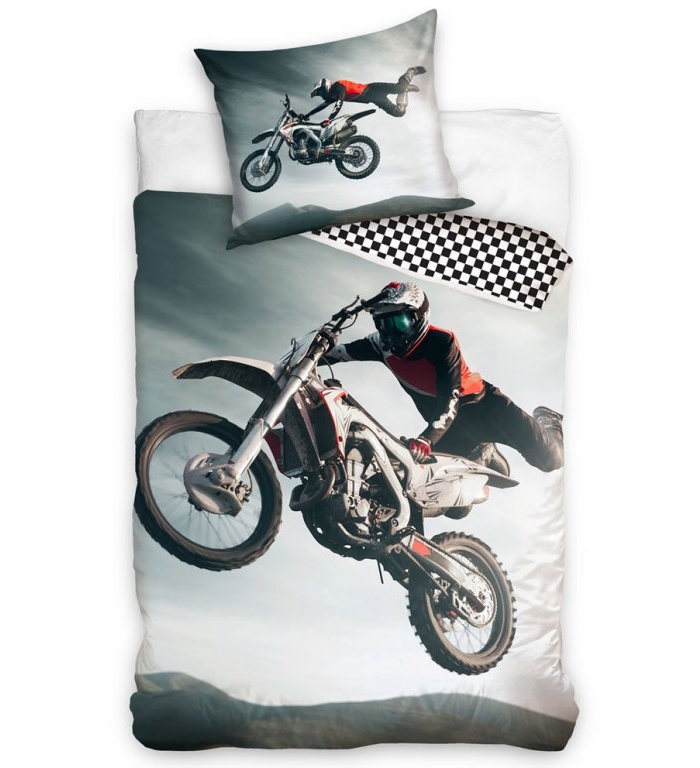 Bavlněné povlečení Freestyle Motocross 140x200,70x90 cm - zobrazit detaily