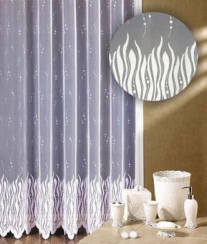 Záclona Plamínky výška 130 cm - zobrazit detaily