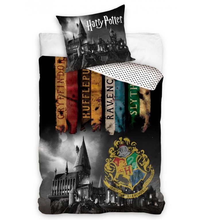 Povlečení Harry Potter Noc v Bradavicích 70x90,140x200 cm