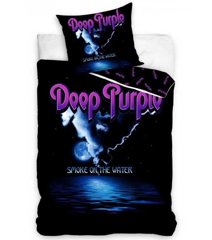 Povlečení Deep Purple Smoke On the Water 70x90,140x200 cm 
