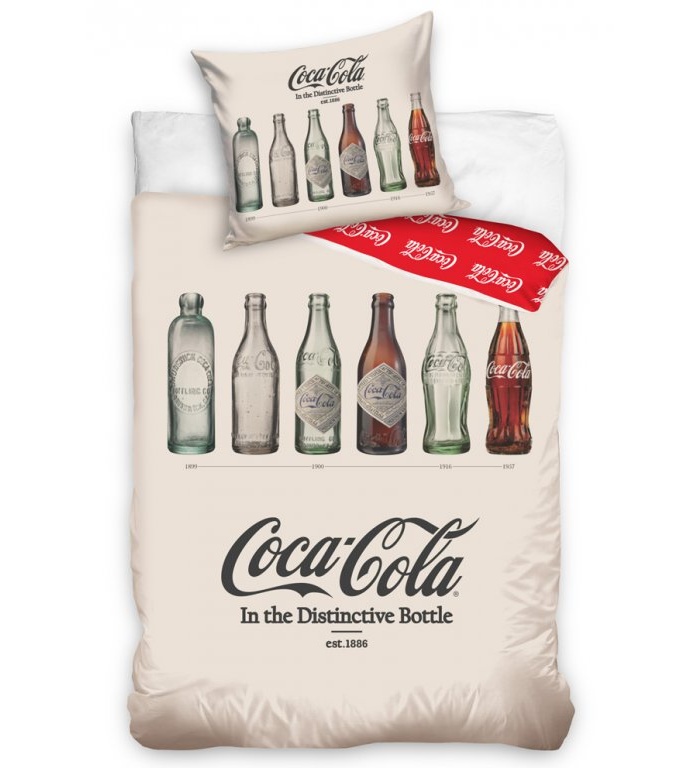 Bavlněné povlečení Coca Cola Retro 140x200,70x90 cm - zobrazit detaily