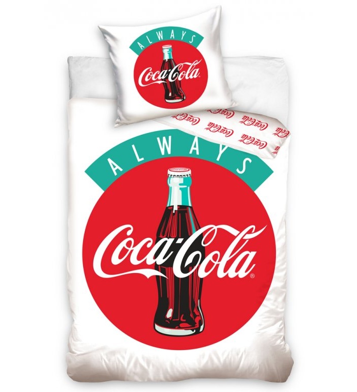 Bavlněné povlečení Always Coca Cola 140x200,70x90 cm - zobrazit detaily