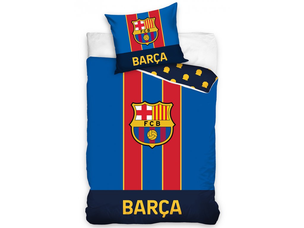 Fotbalové povlečení FC Barcelona Barca Stripes 70x90,140x200 cm - zobrazit detaily