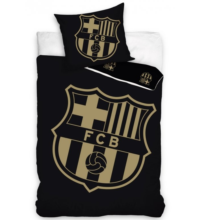 Povlečení FC Barcelona Gradient Black 70x90,140x200 cm 