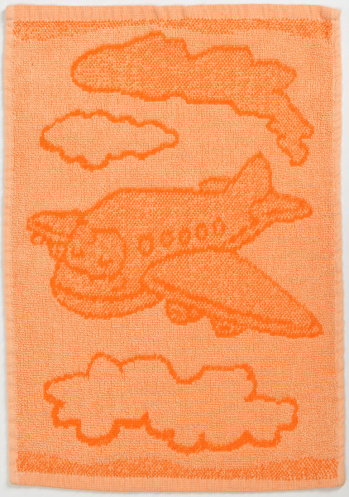 Dětský ručník Plane orange 30x50 cm oranžový