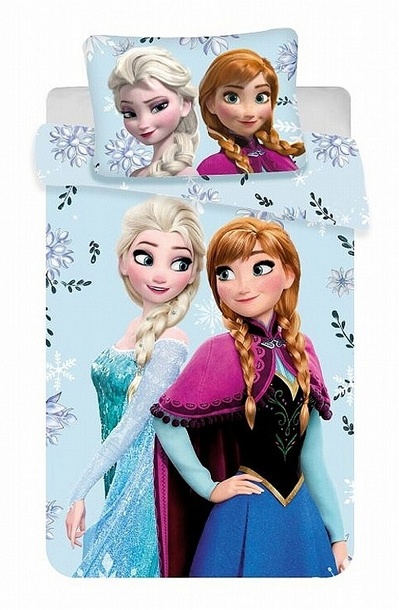 Povlečení bavlna  Disney - Frozen Floral 140x200,70x90 cm - zobrazit detaily