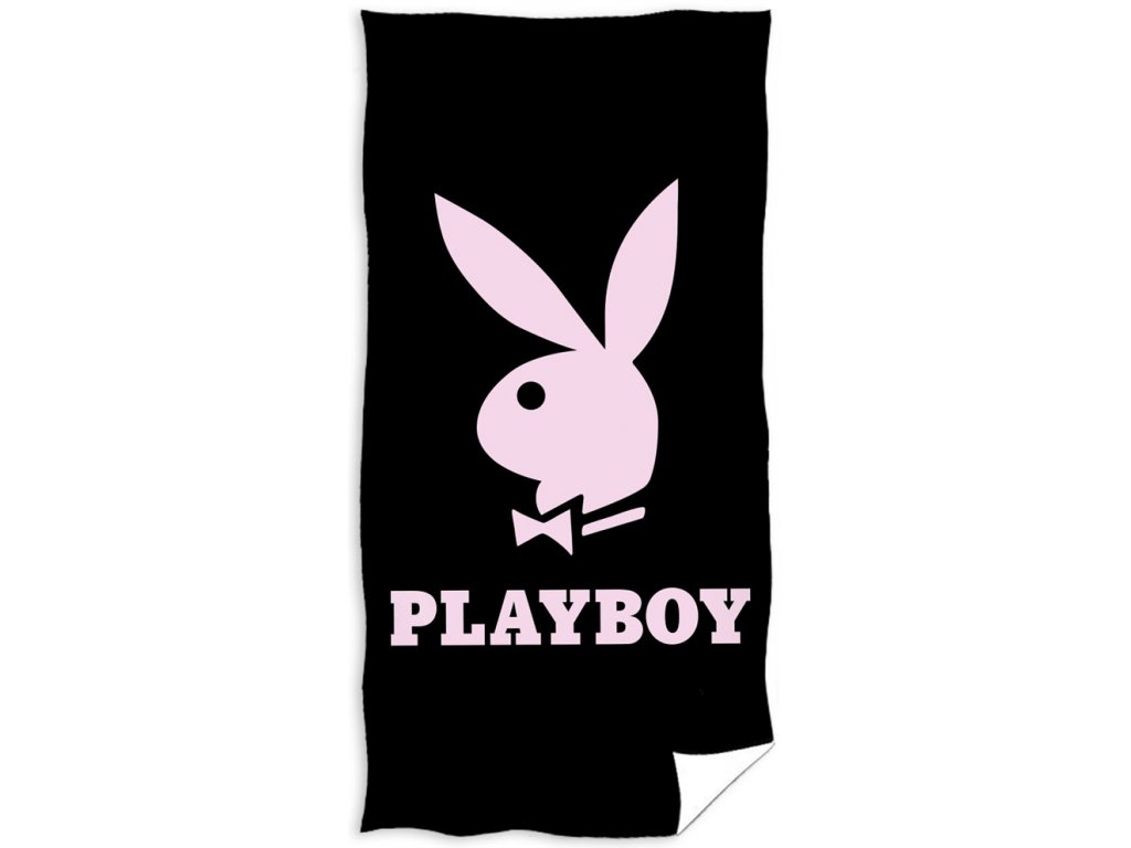 Froté osuška Playboy Black 70x140 cm černá