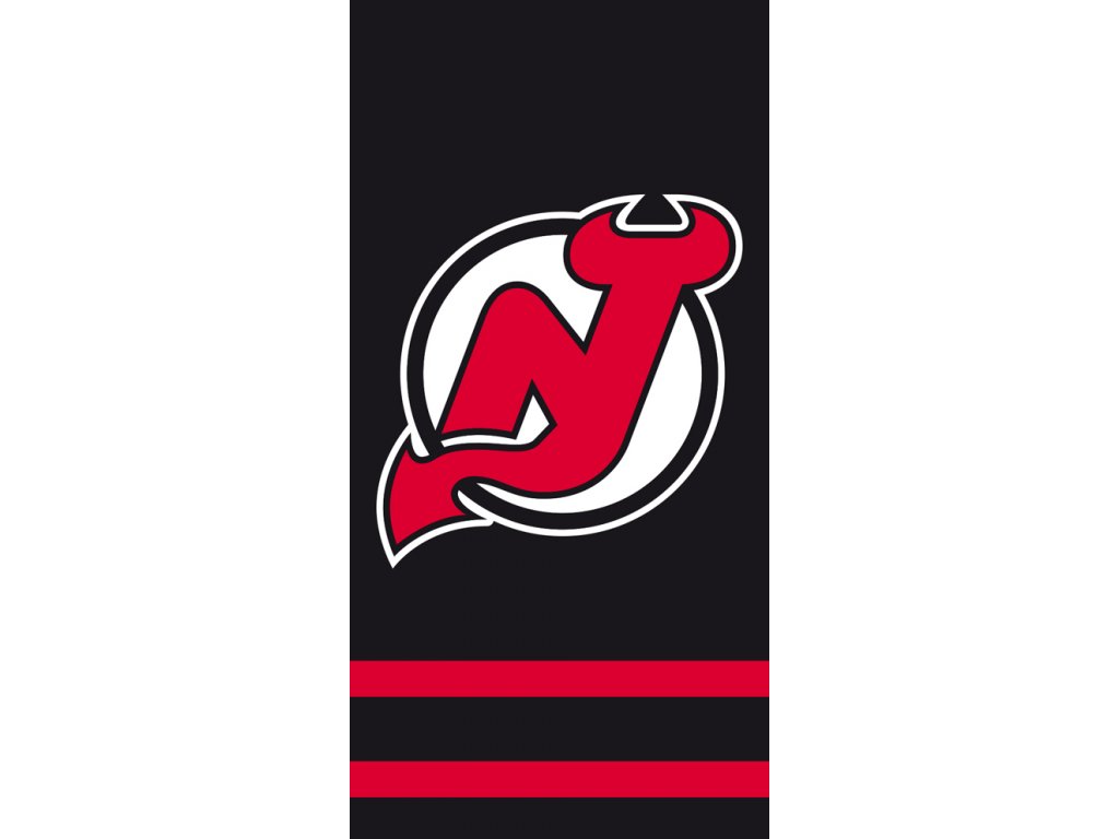 Osuška NHL New Jersey Devils Black 70x140 cm