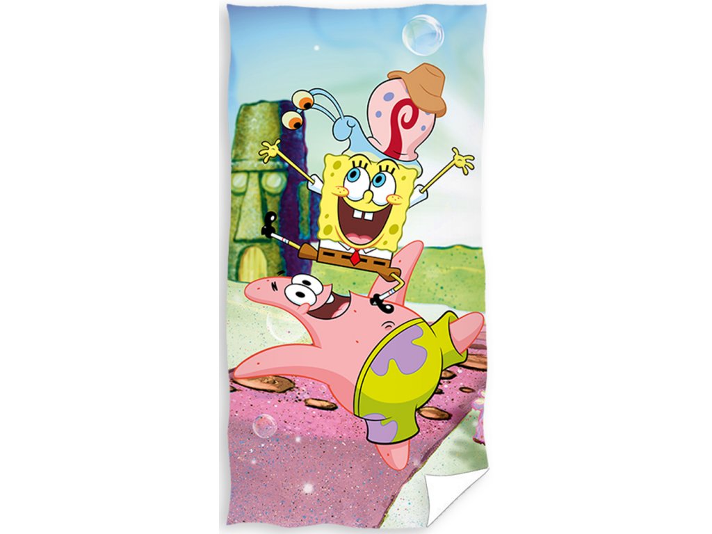 Dětská osuška Sponge Bob a Přátelé 70x140 cm 