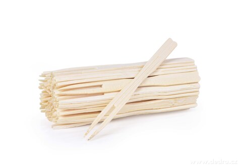 70 ks bambusov vidliky - napichovtka na chutovky, GoEco, kompostovateln 