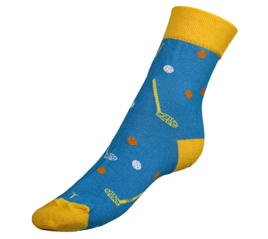 Ponožky Florbal 39-42 modrá, žlutá