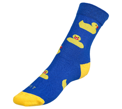 Ponožky Kachna 43-46 modrá, žlutá