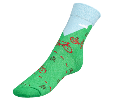 Ponožky Kolo 2 35-38 zelená, modrá