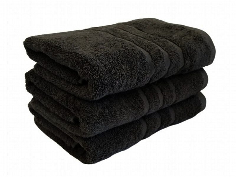 Froté ručník Klasik černý 50x100 cm