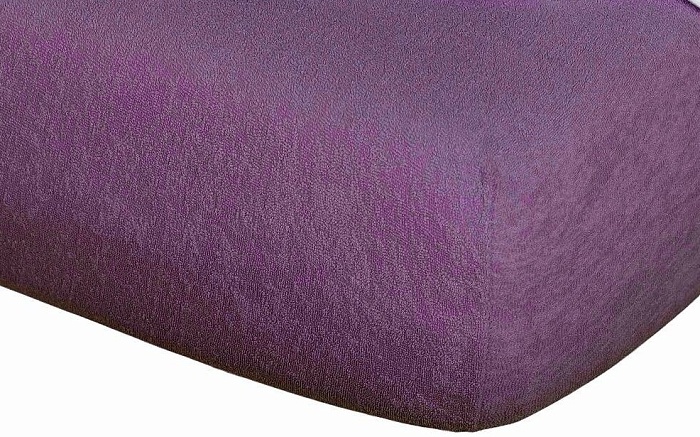 Prostěradlo froté 180x220 vysoká matrace purpur