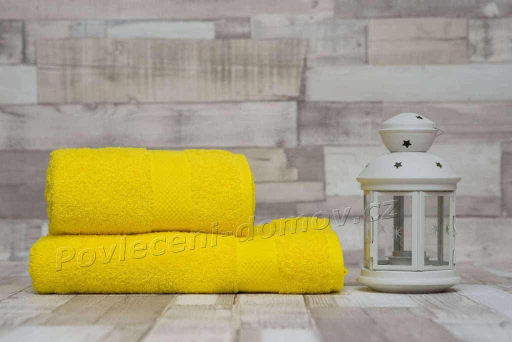 Froté ručník Terry žlutá 50x90 cm žlutá